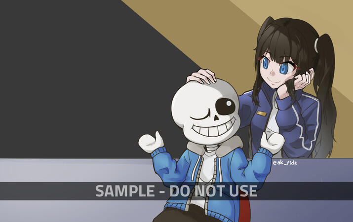 Sans x OC (Fanart, OC)
